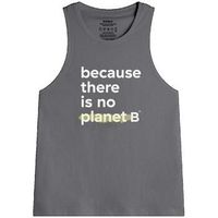 ecoalf camiseta tirantes t-shirt eco-responsable gris fonce para mujer