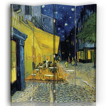 Biombo en la  Terraza - Vincent Van Gogh - cm. 145x170 (4 paneles)