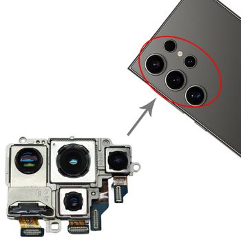 Juego de Cámaras para Samsung Galaxy S24 Ultra SM-S928 (Teleobjetivo + Periscopio + Gran Angular + Cámara Principal)