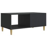 mesa de centro 90x50x40 cm madera - negro