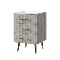 mesilla de noche velia 41 x 62 cm con 3 cajones vicco