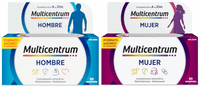 multicentrum hombre multivitaminico multimineral 90 comprimidos  mujer 90 comprimidos