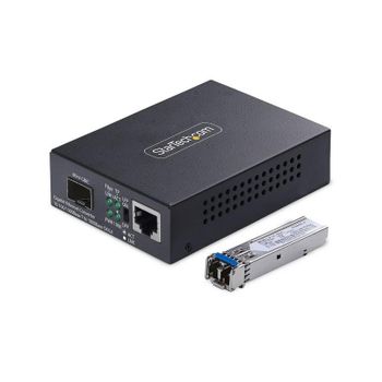 Tarjeta de Red StarTech MCM1110SMLC40 RJ45 a LC 2000 Mbps Monomodo 40 km Metal