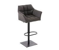 taburete de bar damaso en tela 45x64x88-113 cm
