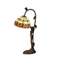 sobremesa tiffany base figura  marfil d-20cm luz directa