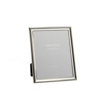 marco de fotos clasico 20x25 metal plata 23x28 cm