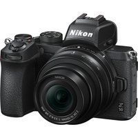 nikon z 50 mirrorless camera with nikkor z 16-50 mm f35-63 vr lens  ftz mount adapter
