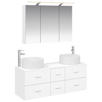 juego de muebles de bano 4 uds blanco vidaxl