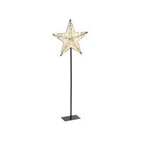 decoracion de navidad led para interiores y exteriores forma de estrella con luces led en iluminacion de metal negro sannan