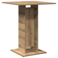 mesa de bistro madera de ingenieria roble artisan 60x60x75 cm vidaxl