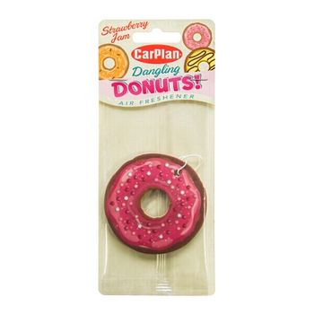 Dangling Donuts Carded Air Freshener - Strawberry