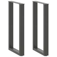 patas de mesa centro forma u 2 uds  patas para mesa acero antracita 50x90-91 cm cfw382834