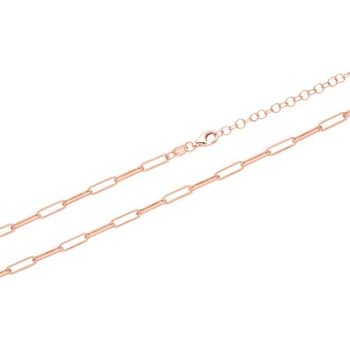 Cadena para mujer de plata 925 chapada en oro rosa