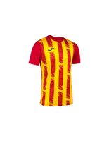 camiseta de futbol joma manga corta inter iii hombrenino rojo amarillo