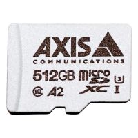 tarjeta microsdxc axis surveillance card 512 gb clase 10 u3 plata