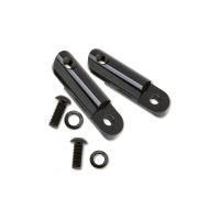 extension de espejo retrovisor highsider negro pulido par