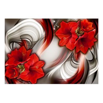 Papel Pintado 3d - Amaryllis - Ballad Of The Red (250x175 Cm)