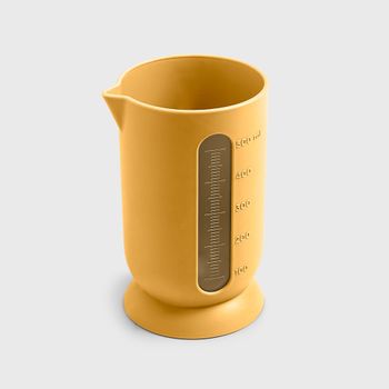 Jarra graduada en polipropileno amarillo opaco 0,5 litros