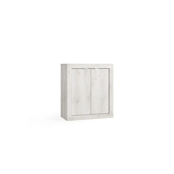 Mueble De Almacenamiento Isora – 2 Puertas, 2 Estantes – Roble Gris – Diseño Moderno