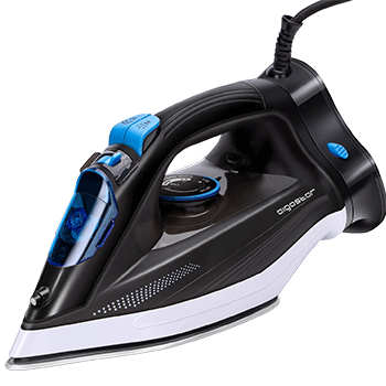 Aigostar Plancha de vapor 2600W, planchas ropa suela cerámica, base desmontable uso sin cable, función limpieza antical, sistema antigoteo, temperatura y vapor ajustables