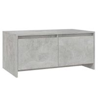 mesa de centro madera de ingenieria gris hormigon 90x50x415 cm vidaxl