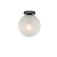 lampara de techo olaf en hierro bronceado 1 luz con esfera dm20 h23 o20 bl294-pl1-nr