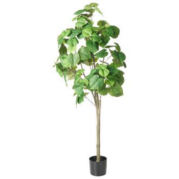 Planta Artificial En Maceta Árbol Decorativo Falso Ficus Verde 160 Cm Ficus Tree