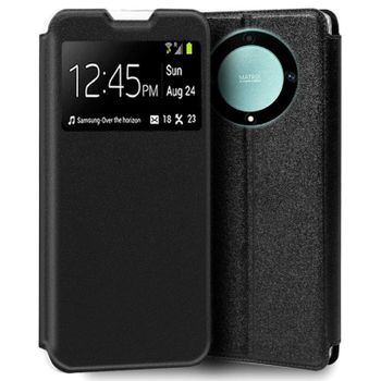 COOL Funda Flip Cover para Huawei Honor Magic 5 Lite Liso Negro