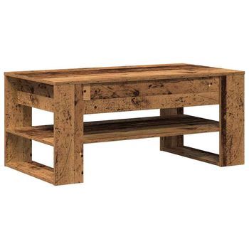 Mesa De Café | Mesa De Centro Madera Envejecida 102 X 55 X 45 Cm