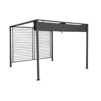 pergola acero poliester 300x300x230 250grm2 gris
