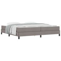 cama tipo box spring taupe 200 x 200 cm tela vidaxl