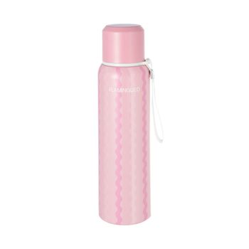 Botella adulto isotérmica 800ml con asa rosa