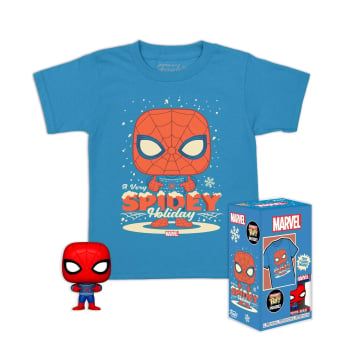 Figura Funko Pop & Tee Spiderman Mrvl Holiday XL