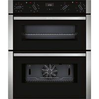 neff j1ace2hn0b electric built-under double oven - stainless steel stainless steel