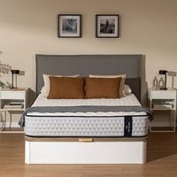 colchon viscoelastico y muelles ensacados flow 6700 hybrid 135x180 multicapa altura 26cm firmeza alta
