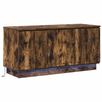 Mueble De Tv | Mueble De Salón | Gabinete De Tv Roble Ahumado 100 X 38 X 49 Cm