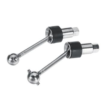 2PCS LDRC A86 A86P 1/18 Eje de transmisión de metal para coche de RC LA0038 Piezas de repuesto para modelos de vehículos
