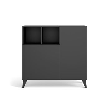 Zapatero melamina grafito 87x90x27 cm