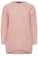yours jersey liso rosa claro de punto mujer curvy y tallas grandes yours