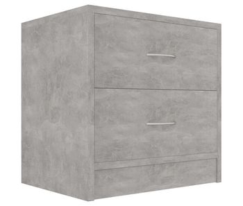 Vidaxl mesita de noche madera contrachapada gris hormigón 40x30x40 cm