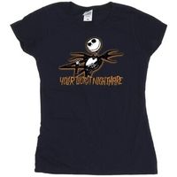nightmare before christmas camiseta your worst nightmare para mujer