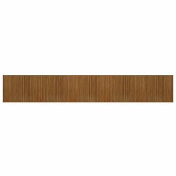 Alfombra Rectangular Bambú Marrón 80x1000 Cm Vidaxl