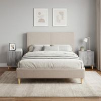 mesita de noche 2 uds - dormitorio - madera de ingenieria - sonoma gris 43x345x50cm