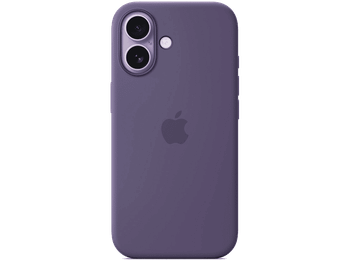 Apple Funda de silicona con MagSafe, Para iPhone 17, Compatible correa Crossbody, Niebla lila