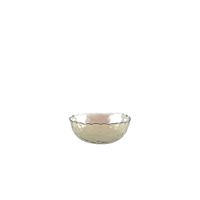 bol dorado con bordes finamente texturizados 15cm - lote de 6