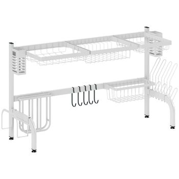 Escurreplatos 100x30x54.5 cm blanco