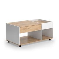 mesa de centro maik 110 x 60 cm con cajon vicco