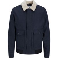jack  jones abrigo 12212268 jjtom wool bomber dark navy para hombre