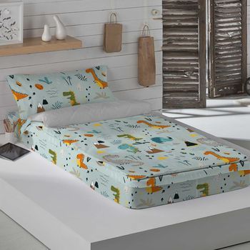 Saco Nordico Con Relleno 100% Algodón Saurus Cama 90