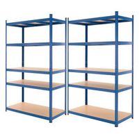 estanteria de taller 200x100x60 cm azul ecd germany